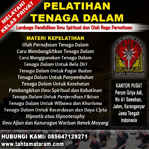 Perguruan Tenaga Dalam di Bojonegoro - Tahta Mataram