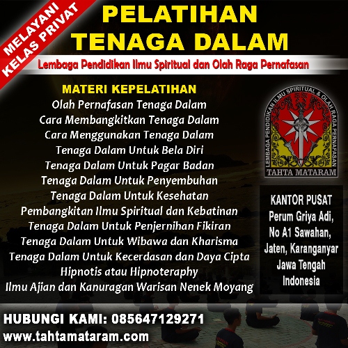 Perguruan Tenaga Dalam di Jakarta - Tahta Mataram