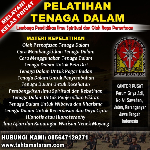 Perguruan Tenaga Dalam di Karanganyar - Tahta Mataram