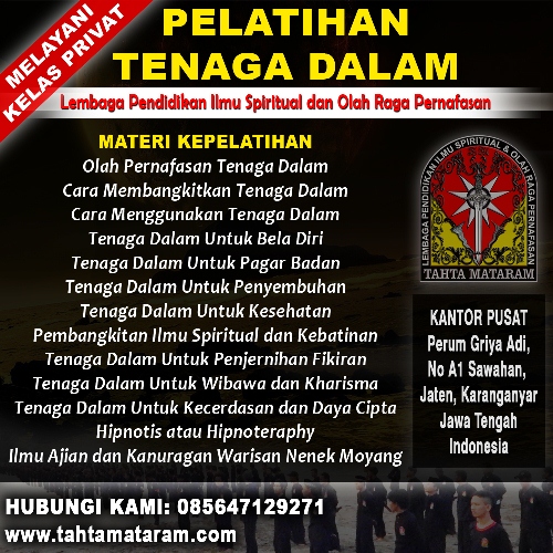 Perguruan Tenaga Dalam di Sukoharjo - Tahta Mataram