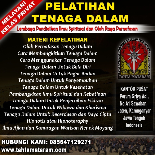 Perguruan Tenaga Dalam di Yogyakarta - Tahta Mataram