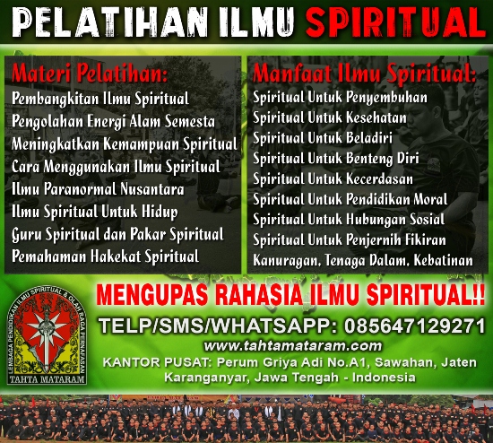 Pelatihan Ilmu Spiritual Tahta Mataram