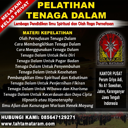 Perguruan Tenaga Dalam di Brebes - Tahta Mataram