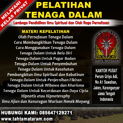 Perguruan Tenaga Dalam di Sidoarjo - Tahta Mataram