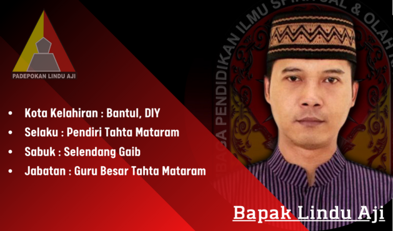 Bapak R.Lindu Aji Guru Besar Tahta Mataram | TAHTA MATARAM