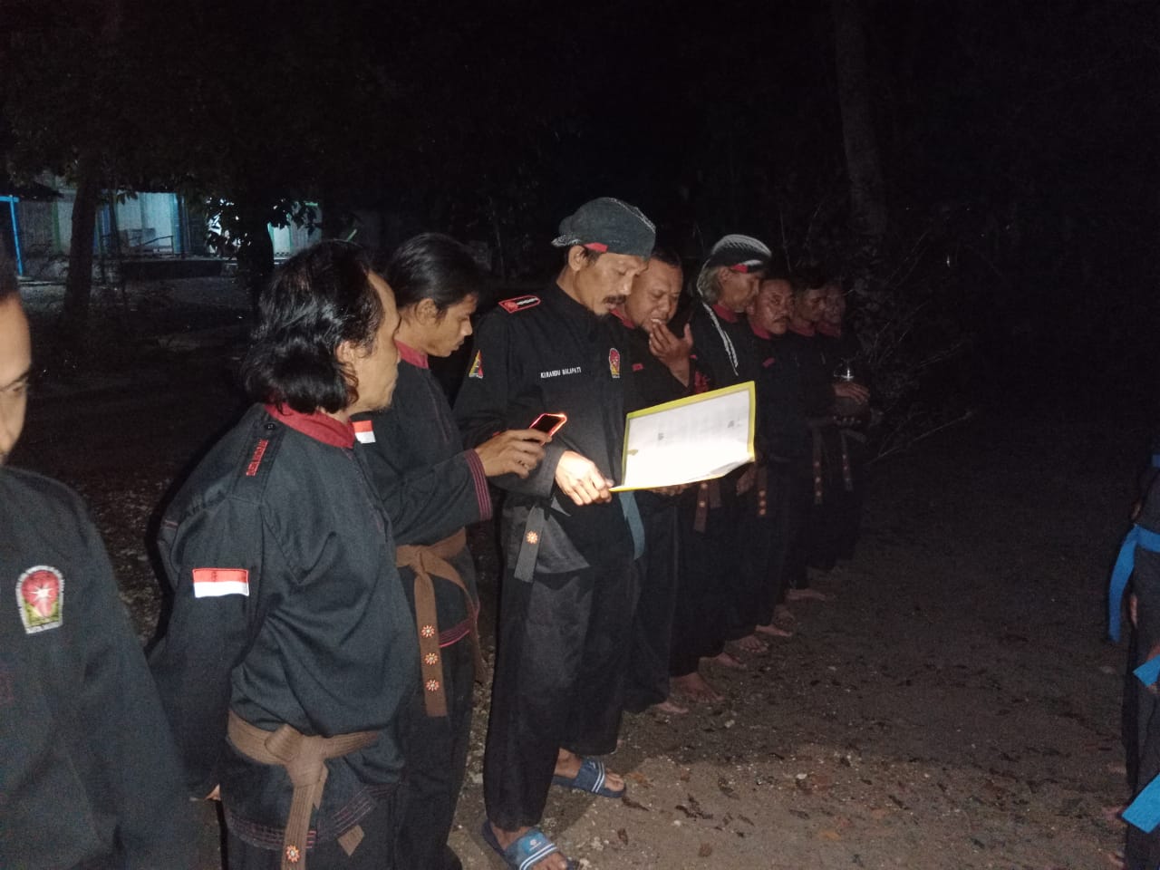 Ujian Kenaikan Tingkat TM Wilayah Rhandu Balapati di Blora Jawa Tengah