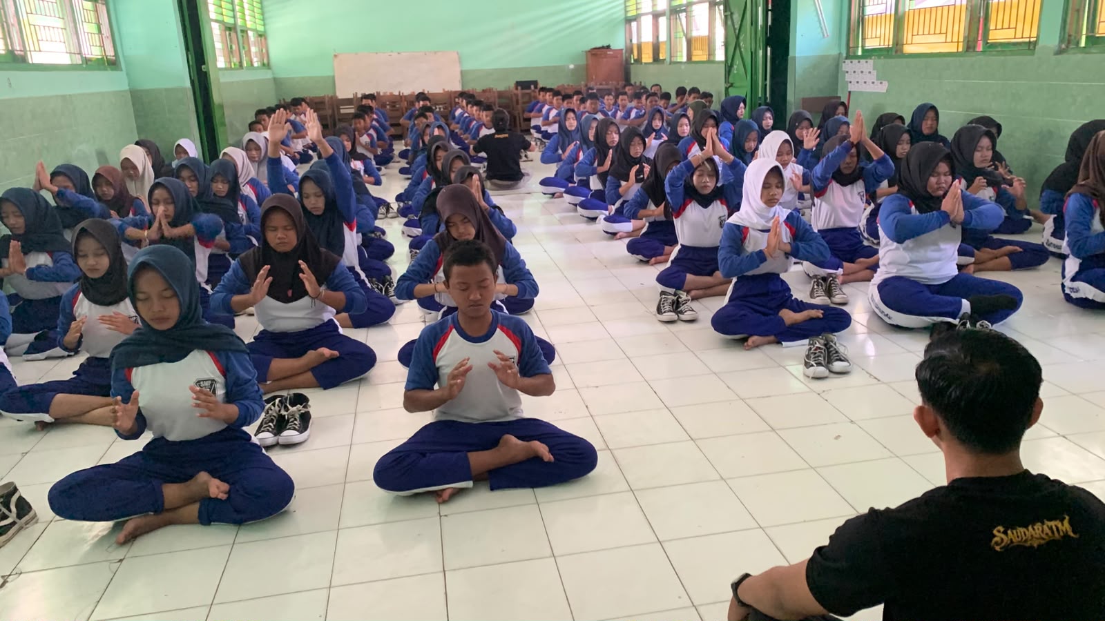 Pelatihan Meditasi Tahta Mataram di SMP Negeri 3 Kebakkramat