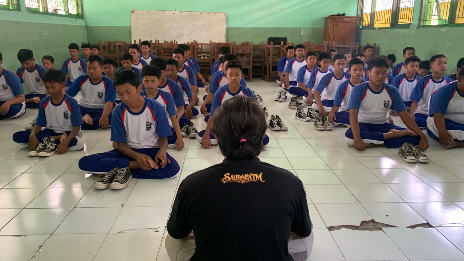 Pelatihan Meditasi Tahta Mataram di SMP Negeri 3 Kebakkramat